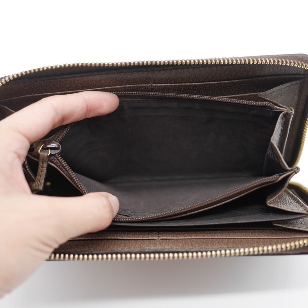 🍓GUCCI Ophidia Sherryline Wallet Brown - Picture 10 of 11